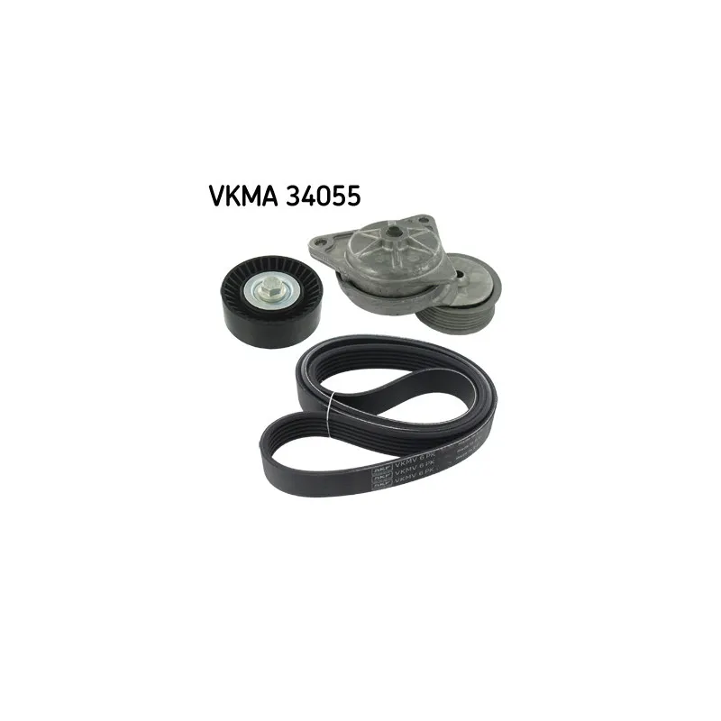 Jeu de courroies trapézoïdales à nervures SKF VKMA 34055