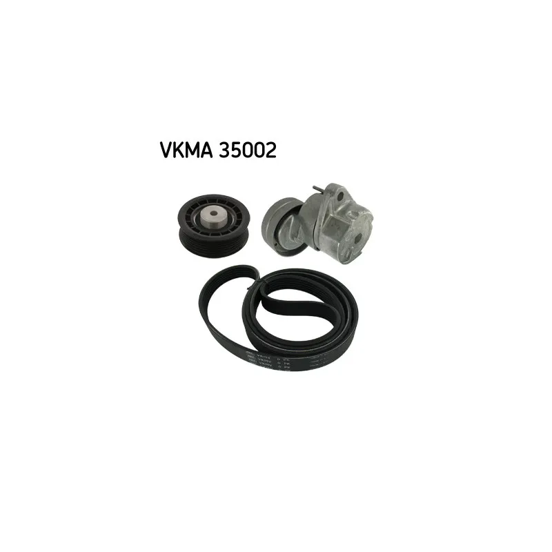 Jeu de courroies trapézoïdales à nervures SKF VKMA 35002