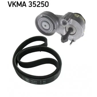 Jeu de courroies trapézoïdales à nervures SKF VKMA 35250