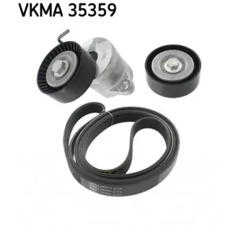 Jeu de courroies trapézoïdales à nervures SKF VKMA 35359