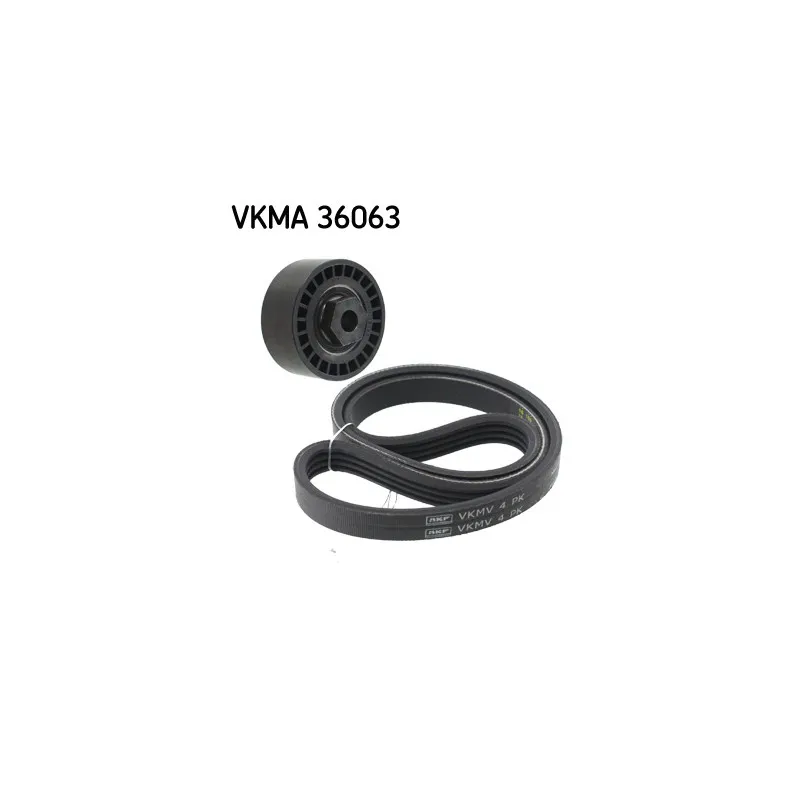 Jeu de courroies trapézoïdales à nervures SKF VKMA 36063
