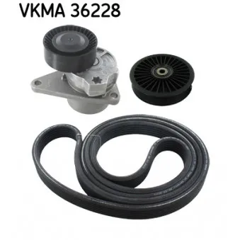 Jeu de courroies trapézoïdales à nervures SKF VKMA 36228