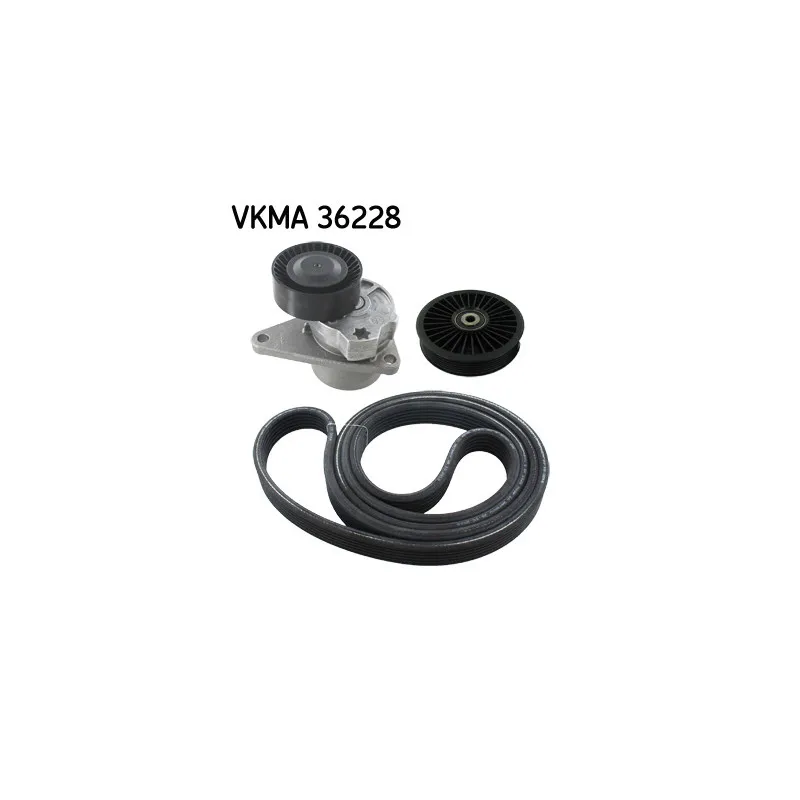 Jeu de courroies trapézoïdales à nervures SKF VKMA 36228