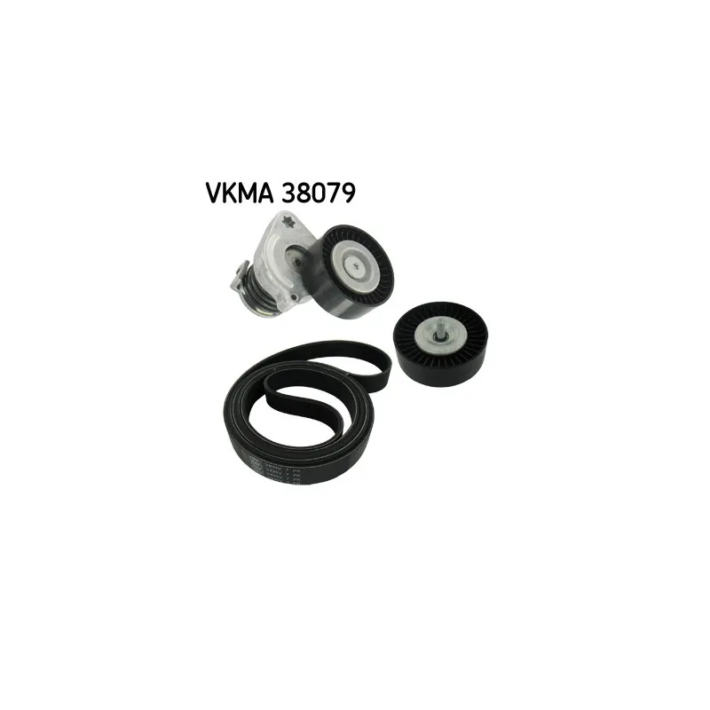 Jeu de courroies trapézoïdales à nervures SKF VKMA 38079