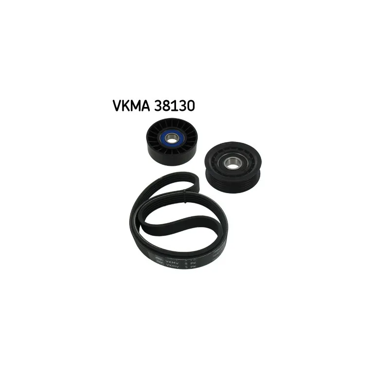 Jeu de courroies trapézoïdales à nervures SKF VKMA 38130