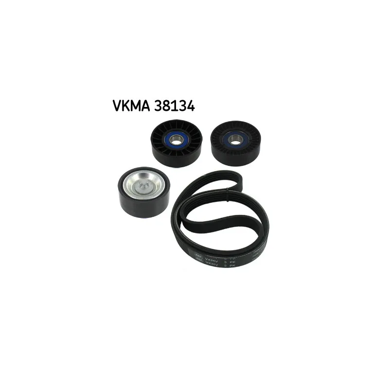 Jeu de courroies trapézoïdales à nervures SKF VKMA 38134