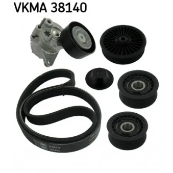Jeu de courroies trapézoïdales à nervures SKF VKMA 38140