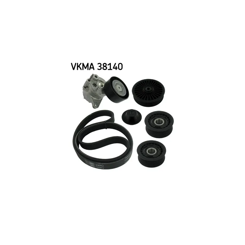Jeu de courroies trapézoïdales à nervures SKF VKMA 38140