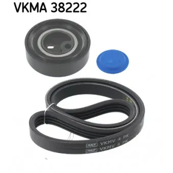 Jeu de courroies trapézoïdales à nervures SKF VKMA 38222
