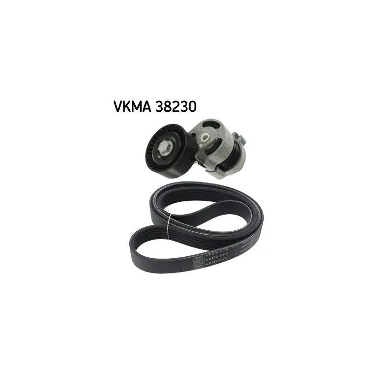 Jeu de courroies trapézoïdales à nervures SKF VKMA 38230