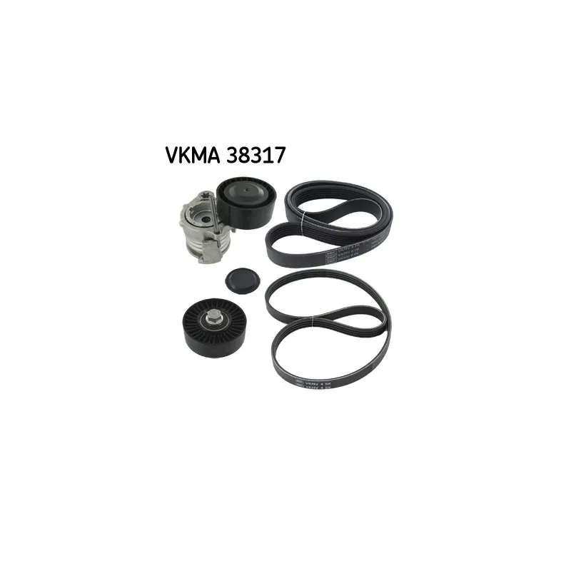 Jeu de courroies trapézoïdales à nervures SKF VKMA 38317