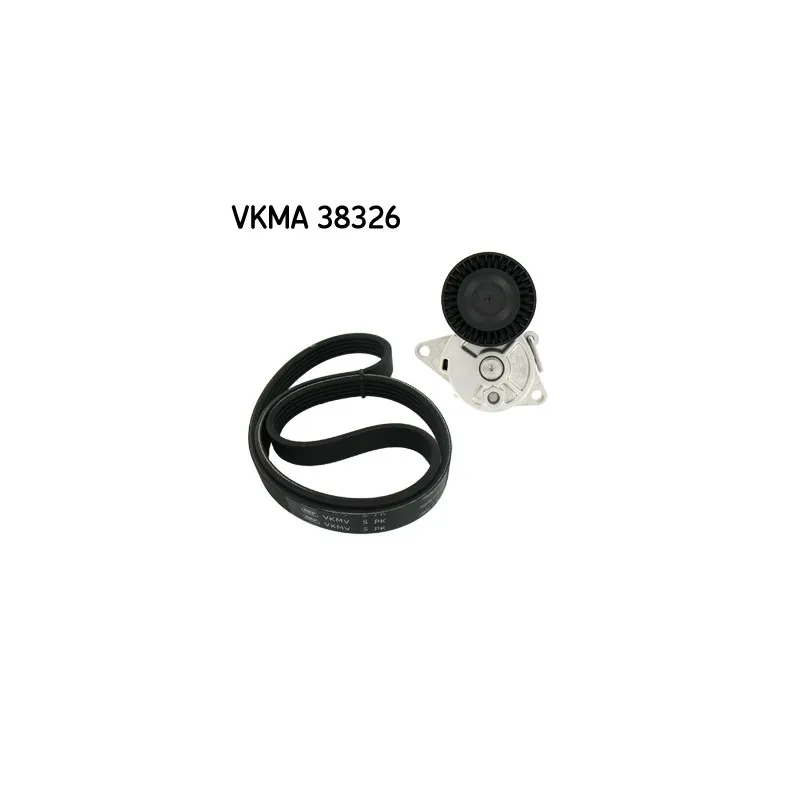 Jeu de courroies trapézoïdales à nervures SKF VKMA 38326
