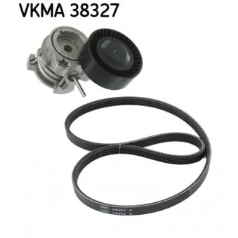 Jeu de courroies trapézoïdales à nervures SKF VKMA 38327