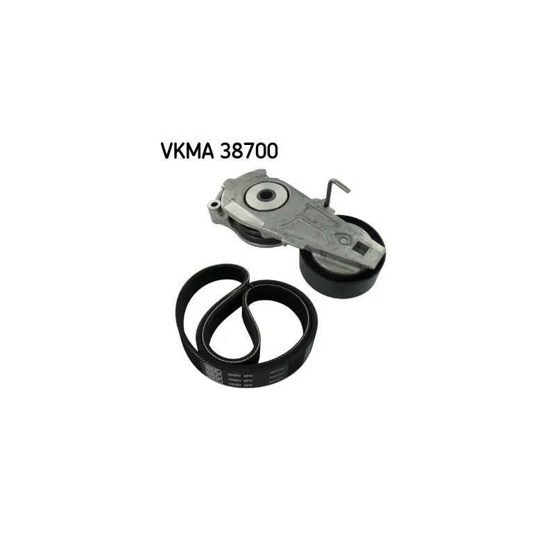 Jeu de courroies trapézoïdales à nervures SKF VKMA 38700