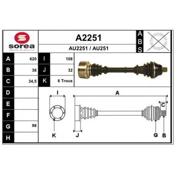 Arbre de transmission SNRA