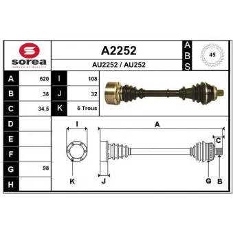 Arbre de transmission SNRA