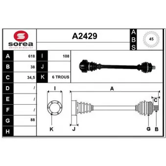 Arbre de transmission SNRA