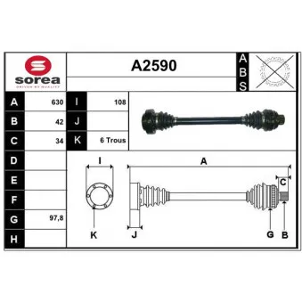 Arbre de transmission SNRA
