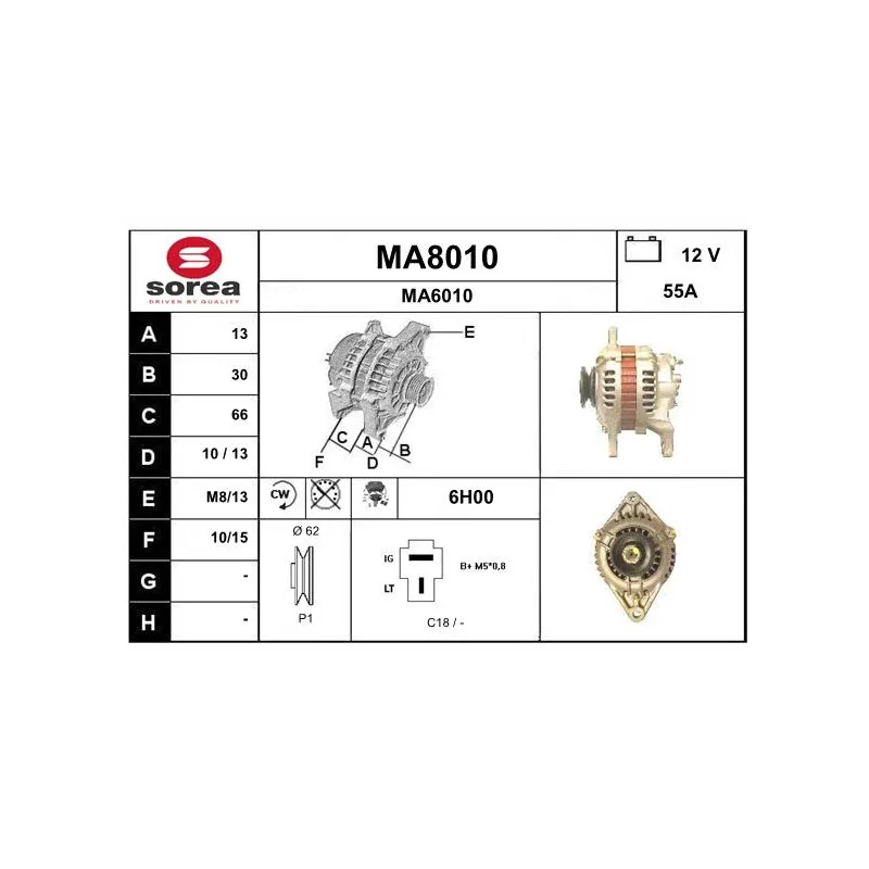 Alternateur SNRA MA8010