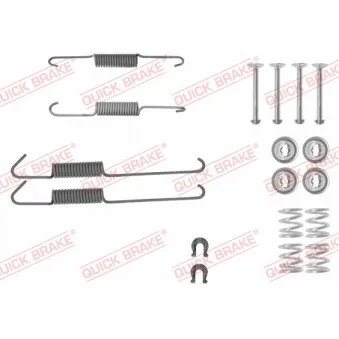 Kit d'accessoires, mâchoire de frein QUICK BRAKE 105-0002