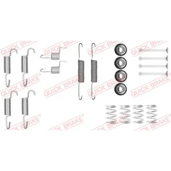 Kit d'accessoires, mâchoires de frein de stationnement QUICK BRAKE 105-0025