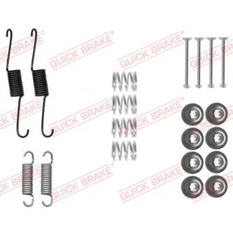 Kit d'accessoires, mâchoire de frein QUICK BRAKE 105-0031