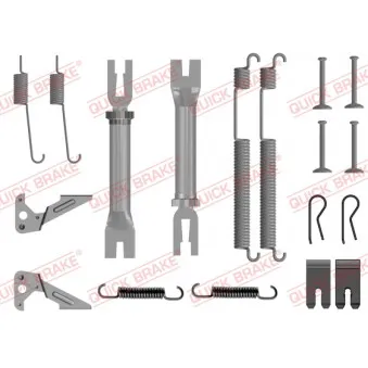 Kit d'accessoires, mâchoire de frein QUICK BRAKE 105-0053S