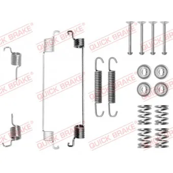 Kit d'accessoires, mâchoire de frein QUICK BRAKE 105-0672