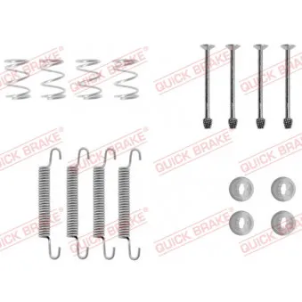 Kit d'accessoires, mâchoires de frein de stationnement QUICK BRAKE 105-0711