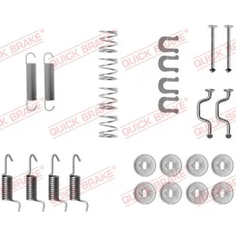Kit d'accessoires, mâchoires de frein de stationnement QUICK BRAKE 105-0810