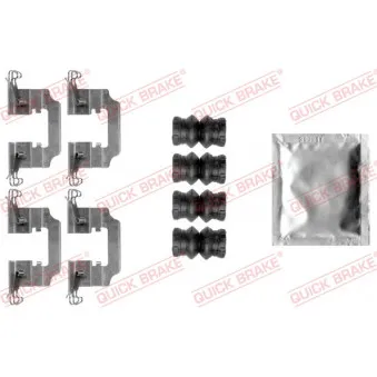 Kit d'accessoires, plaquette de frein à disque QUICK BRAKE 109-0008