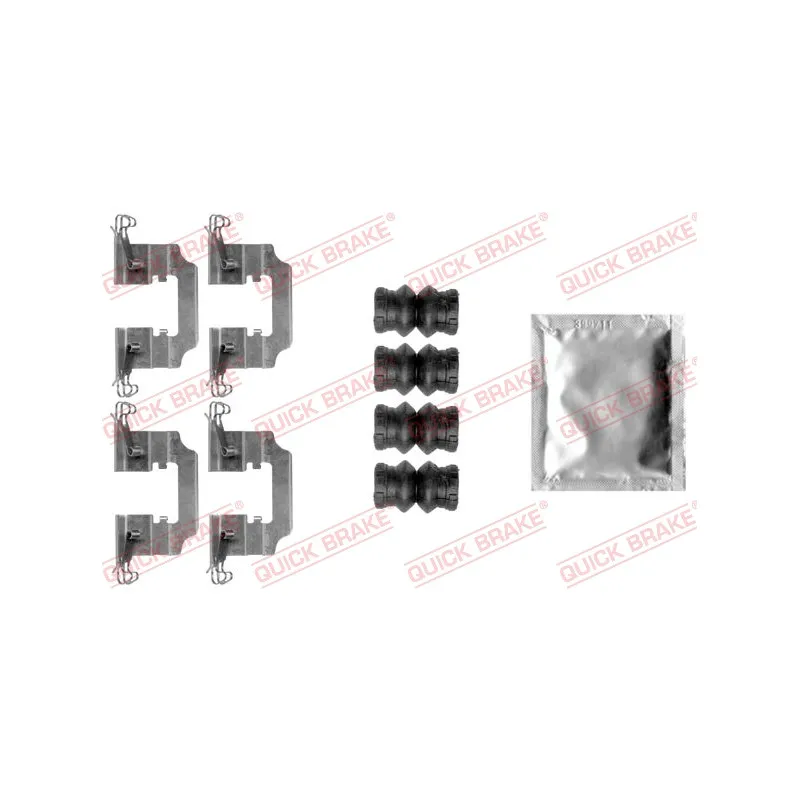 Kit d'accessoires, plaquette de frein à disque QUICK BRAKE 109-0008