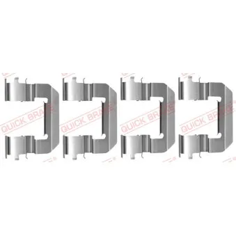 Kit d'accessoires, plaquette de frein à disque QUICK BRAKE 109-0014