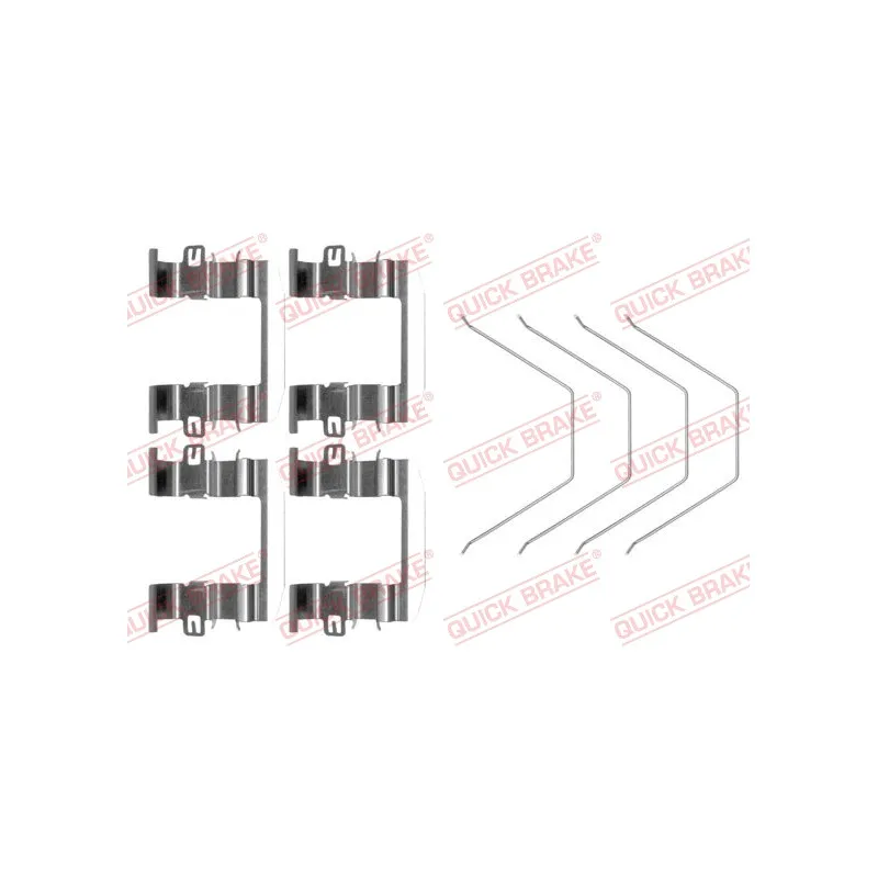 Kit d'accessoires, plaquette de frein à disque QUICK BRAKE 109-0016
