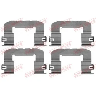Kit d'accessoires, plaquette de frein à disque QUICK BRAKE 109-0017