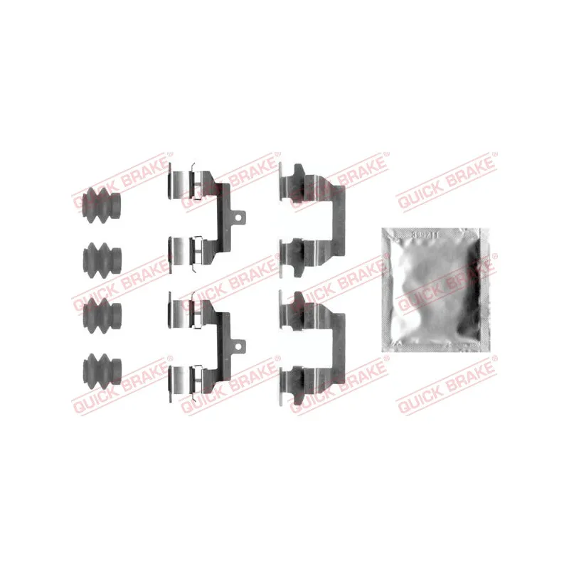 Kit d'accessoires, plaquette de frein à disque QUICK BRAKE 109-0026