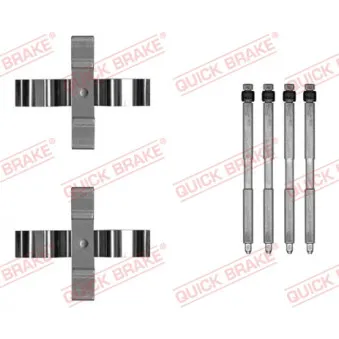 Kit d'accessoires, plaquette de frein à disque QUICK BRAKE 109-0055