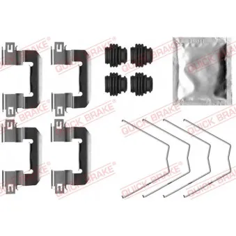 Kit d'accessoires, plaquette de frein à disque QUICK BRAKE