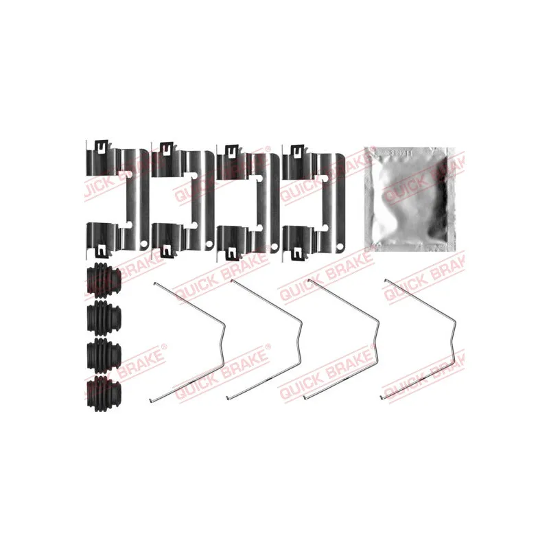 Kit d'accessoires, plaquette de frein à disque QUICK BRAKE 109-0065