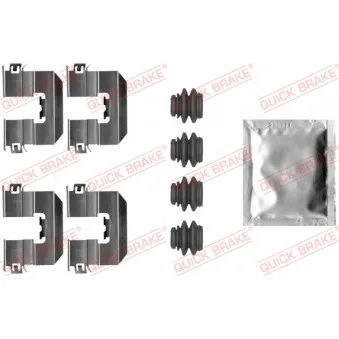 Kit d'accessoires, plaquette de frein à disque QUICK BRAKE 109-0080