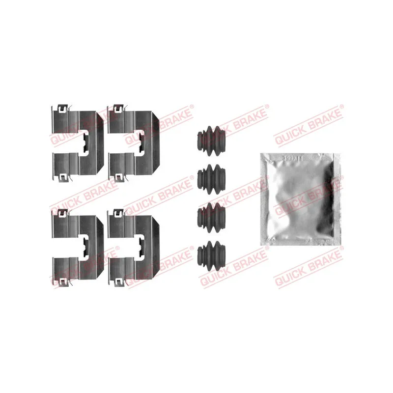 Kit d'accessoires, plaquette de frein à disque QUICK BRAKE 109-0080