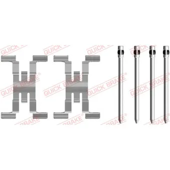 Kit d'accessoires, plaquette de frein à disque QUICK BRAKE 109-0082