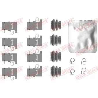 Kit d'accessoires, plaquette de frein à disque QUICK BRAKE 109-0084