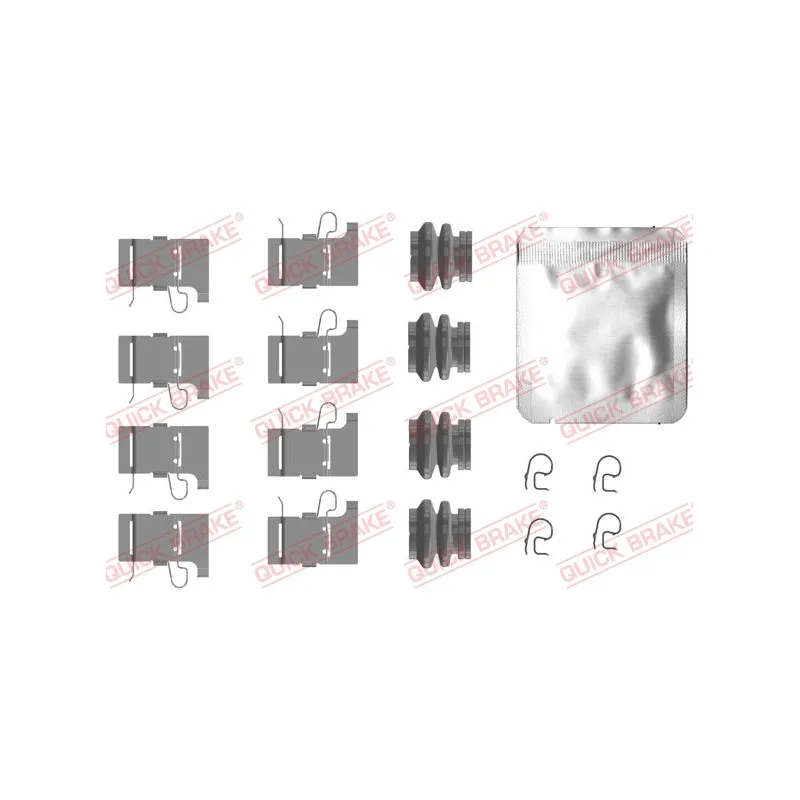 Kit d'accessoires, plaquette de frein à disque QUICK BRAKE 109-0084