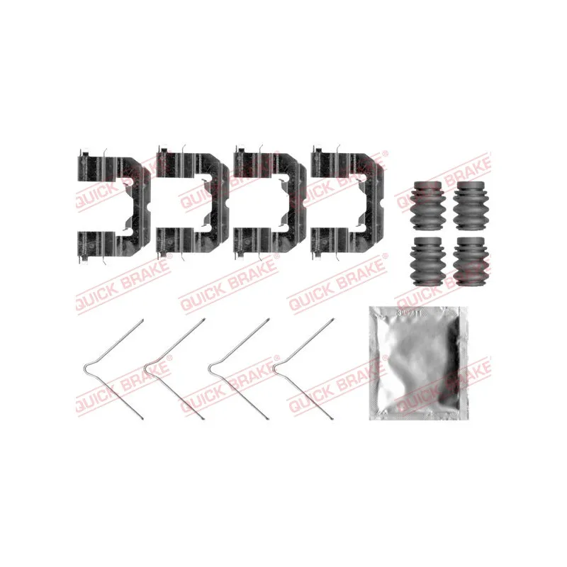 Kit d'accessoires, plaquette de frein à disque QUICK BRAKE 109-0089