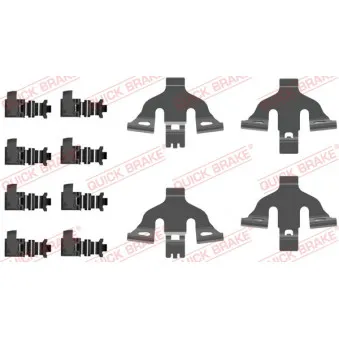 Kit d'accessoires, plaquette de frein à disque QUICK BRAKE 109-0092