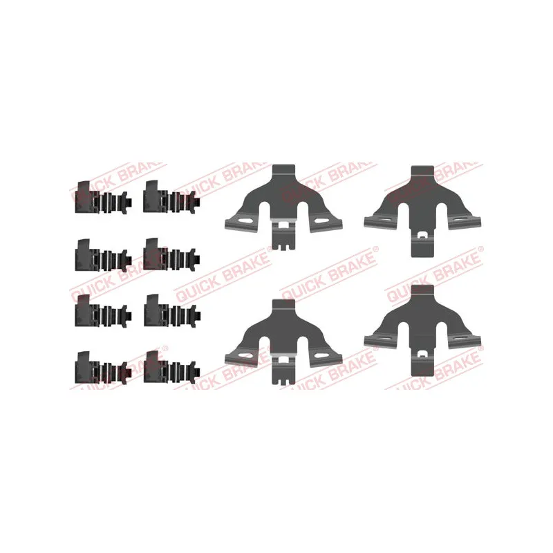 Kit d'accessoires, plaquette de frein à disque QUICK BRAKE 109-0092