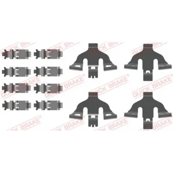 Kit d'accessoires, plaquette de frein à disque QUICK BRAKE 109-0093