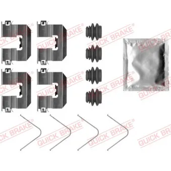Kit d'accessoires, plaquette de frein à disque QUICK BRAKE 109-0095