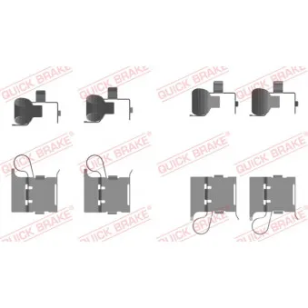 Kit d'accessoires, plaquette de frein à disque QUICK BRAKE 109-0097